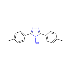 Cc1ccc(-c2nnc(-c3ccc(C)cc3)n2N)cc1 ZINC000001604584