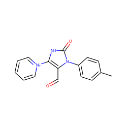 Cc1ccc(-n2c(C=O)c(-[n+]3ccccc3)[nH]c2=O)cc1 ZINC000013121872