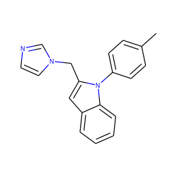 Cc1ccc(-n2c(Cn3ccnc3)cc3ccccc32)cc1 ZINC000095592480