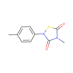 Cc1ccc(-n2sc(=O)n(C)c2=O)cc1 ZINC000084670066