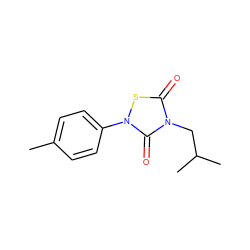 Cc1ccc(-n2sc(=O)n(CC(C)C)c2=O)cc1 ZINC000084711169