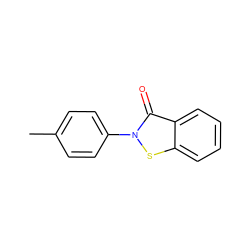 Cc1ccc(-n2sc3ccccc3c2=O)cc1 ZINC000000529002