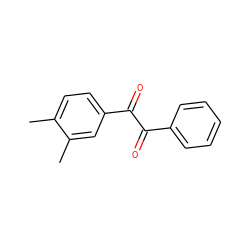 Cc1ccc(C(=O)C(=O)c2ccccc2)cc1C ZINC000003311689