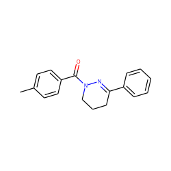 Cc1ccc(C(=O)N2CCCC(c3ccccc3)=N2)cc1 ZINC000001397984