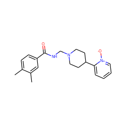 Cc1ccc(C(=O)NCN2CCC(c3cccc[n+]3[O-])CC2)cc1C ZINC000038149981