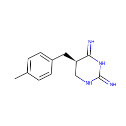 Cc1ccc(C[C@@H]2CNC(=N)NC2=N)cc1 ZINC000013757811