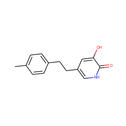 Cc1ccc(CCc2c[nH]c(=O)c(O)c2)cc1 ZINC000206348477