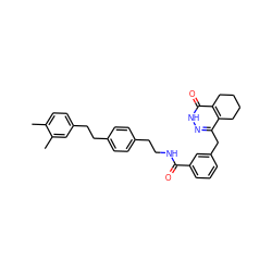 Cc1ccc(CCc2ccc(CCNC(=O)c3cccc(Cc4n[nH]c(=O)c5c4CCCC5)c3)cc2)cc1C ZINC001772641428