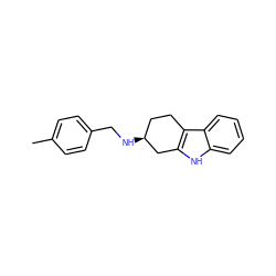 Cc1ccc(CN[C@H]2CCc3c([nH]c4ccccc34)C2)cc1 ZINC001772642626