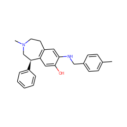 Cc1ccc(CNc2cc3c(cc2O)[C@@H](c2ccccc2)CN(C)CC3)cc1 ZINC000299833389