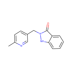 Cc1ccc(Cn2[nH]c3ccccc3c2=O)cn1 ZINC000138046275