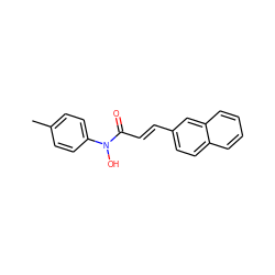 Cc1ccc(N(O)C(=O)/C=C/c2ccc3ccccc3c2)cc1 ZINC000028109733