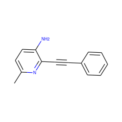 Cc1ccc(N)c(C#Cc2ccccc2)n1 ZINC000034180940