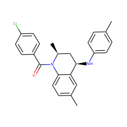 Cc1ccc(N[C@@H]2C[C@H](C)N(C(=O)c3ccc(Cl)cc3)c3ccc(C)cc32)cc1 ZINC000004797986