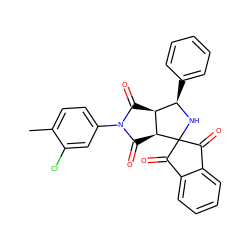 Cc1ccc(N2C(=O)[C@H]3[C@@H](C2=O)[C@@H](c2ccccc2)NC32C(=O)c3ccccc3C2=O)cc1Cl ZINC000028763477