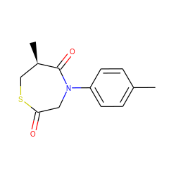 Cc1ccc(N2CC(=O)SC[C@@H](C)C2=O)cc1 ZINC000027874334