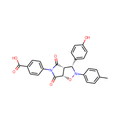 Cc1ccc(N2O[C@@H]3C(=O)N(c4ccc(C(=O)O)cc4)C(=O)[C@@H]3[C@@H]2c2ccc(O)cc2)cc1 ZINC000101521095