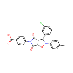 Cc1ccc(N2O[C@@H]3C(=O)N(c4ccc(C(=O)O)cc4)C(=O)[C@@H]3[C@@H]2c2cccc(Cl)c2)cc1 ZINC000084688039