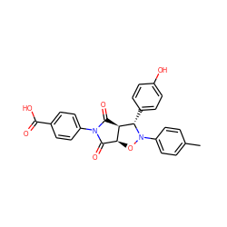 Cc1ccc(N2O[C@H]3C(=O)N(c4ccc(C(=O)O)cc4)C(=O)[C@H]3[C@@H]2c2ccc(O)cc2)cc1 ZINC000084671885