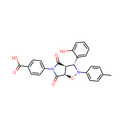 Cc1ccc(N2O[C@H]3C(=O)N(c4ccc(C(=O)O)cc4)C(=O)[C@H]3[C@@H]2c2ccccc2O)cc1 ZINC000101520914