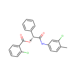 Cc1ccc(NC(=O)[C@H](OC(=O)c2ccccc2Cl)c2ccccc2)cc1Cl ZINC000003290546