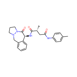 Cc1ccc(NC(=O)C[C@@H](C)C(=O)N[C@@H]2C(=O)N3CCCN3Cc3ccccc32)cc1 ZINC001772652502