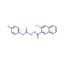 Cc1ccc(NC(=O)NNC(=O)c2cc3ccccc3cc2O)cc1 ZINC000015924875