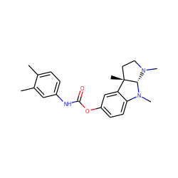 Cc1ccc(NC(=O)Oc2ccc3c(c2)[C@]2(C)CCN(C)[C@@H]2N3C)cc1C ZINC000013470195