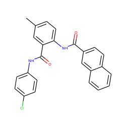 Cc1ccc(NC(=O)c2ccc3ccccc3c2)c(C(=O)Nc2ccc(Cl)cc2)c1 ZINC000013487514