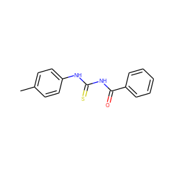 Cc1ccc(NC(=S)NC(=O)c2ccccc2)cc1 ZINC000005419803