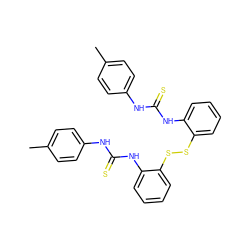 Cc1ccc(NC(=S)Nc2ccccc2SSc2ccccc2NC(=S)Nc2ccc(C)cc2)cc1 ZINC000473154974