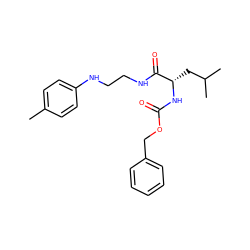 Cc1ccc(NCCNC(=O)[C@H](CC(C)C)NC(=O)OCc2ccccc2)cc1 ZINC000013473890