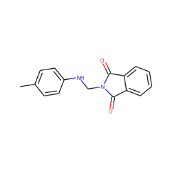 Cc1ccc(NCN2C(=O)c3ccccc3C2=O)cc1 ZINC000000055171