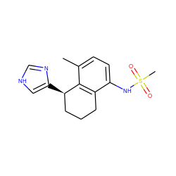 Cc1ccc(NS(C)(=O)=O)c2c1[C@H](c1c[nH]cn1)CCC2 ZINC000013580210