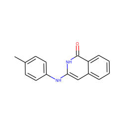 Cc1ccc(Nc2cc3ccccc3c(=O)[nH]2)cc1 ZINC000004095305