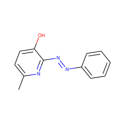 Cc1ccc(O)c(N=Nc2ccccc2)n1 ZINC000013557614