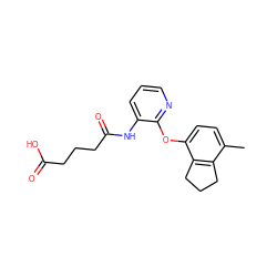 Cc1ccc(Oc2ncccc2NC(=O)CCCC(=O)O)c2c1CCC2 ZINC000001034346