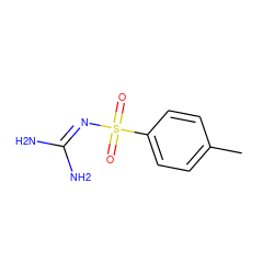 Cc1ccc(S(=O)(=O)N=C(N)N)cc1 ZINC000003276773