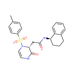 Cc1ccc(S(=O)(=O)N2C=CNC(=O)[C@H]2CC(=O)N[C@@H]2CCCc3ccccc32)cc1 ZINC000035819814