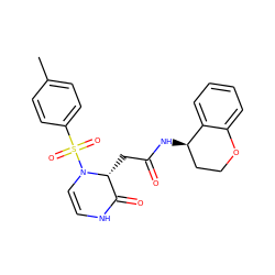 Cc1ccc(S(=O)(=O)N2C=CNC(=O)[C@H]2CC(=O)N[C@@H]2CCOc3ccccc32)cc1 ZINC000073163081