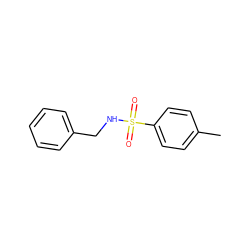 Cc1ccc(S(=O)(=O)NCc2ccccc2)cc1 ZINC000000028306