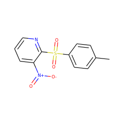 Cc1ccc(S(=O)(=O)c2ncccc2[N+](=O)[O-])cc1 ZINC000001406496