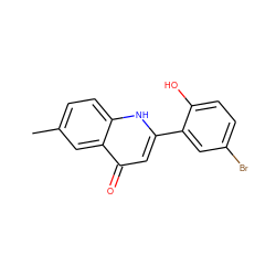 Cc1ccc2[nH]c(-c3cc(Br)ccc3O)cc(=O)c2c1 ZINC000040836639