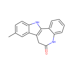 Cc1ccc2[nH]c3c(c2c1)CC(=O)Nc1ccccc1-3 ZINC000001645606