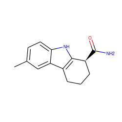 Cc1ccc2[nH]c3c(c2c1)CCC[C@@H]3C(N)=O ZINC000000551310