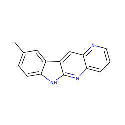 Cc1ccc2[nH]c3nc4cccnc4cc3c2c1 ZINC000003965551