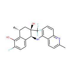 Cc1ccc2c(N[C@H]3c4ccc(F)c(O)c4[C@H](C)C[C@]3(O)C(F)(F)F)cccc2n1 ZINC000115690219