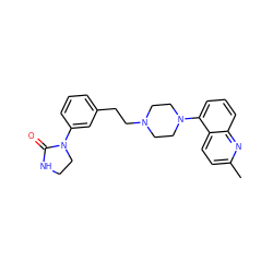 Cc1ccc2c(N3CCN(CCc4cccc(N5CCNC5=O)c4)CC3)cccc2n1 ZINC000034451922