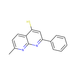 Cc1ccc2c(S)cc(-c3ccccc3)nc2n1 ZINC000013579500