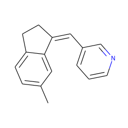 Cc1ccc2c(c1)/C(=C\c1cccnc1)CC2 ZINC000013610807